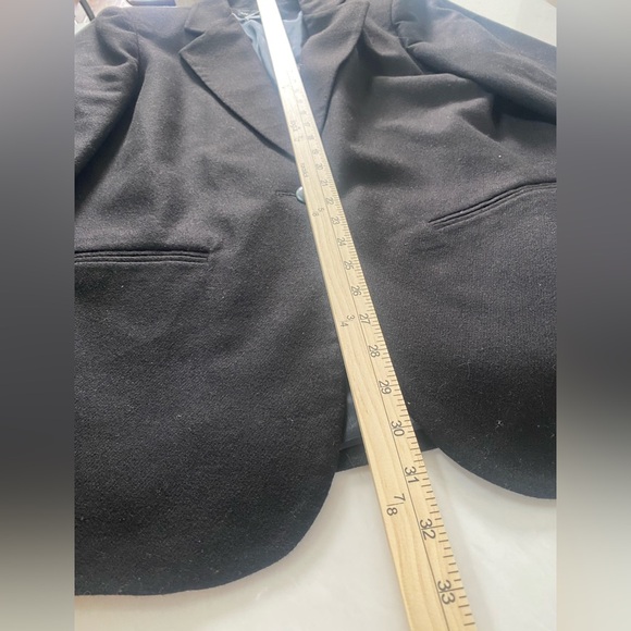 Vintage Sag Harbor 100% Pure New Wool One Button Blazer Women 10 Old Money - Picture 8 of 10